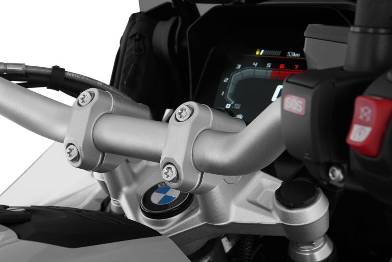 Wunderlich ERGO+ handlebar riser - 38mm - silver image 2
