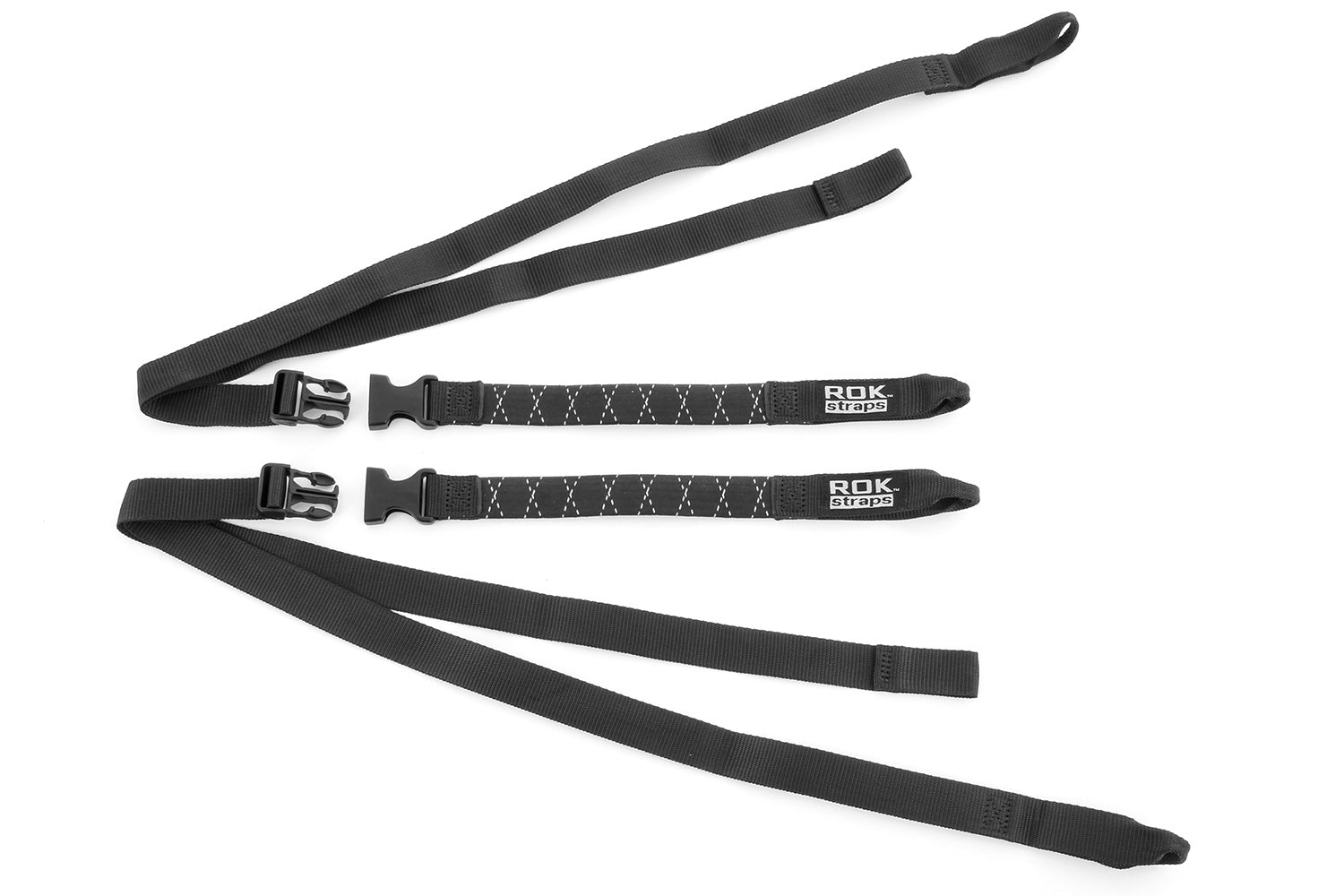 ROK Motorcycle Belts Heavy Duty - 25 mm - Set - black image 1