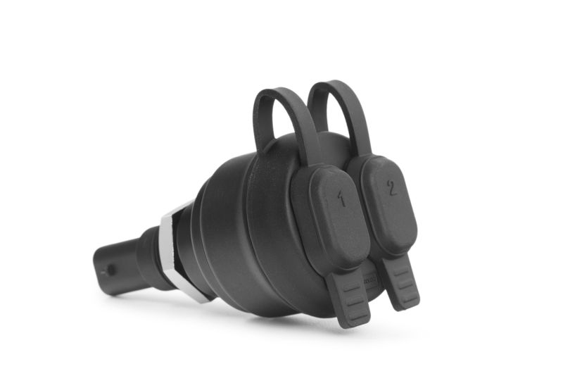 Wunderlich USB / USB-C dual socket - black image 2