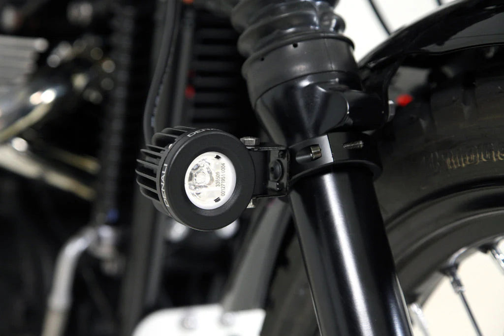 Driving Light Mount - Articulating Bar Clamp 50mm-60mm, Black image 2