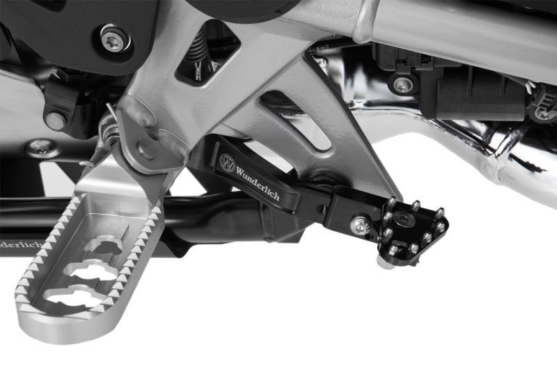 Adjustable foot brake lever - black image 1