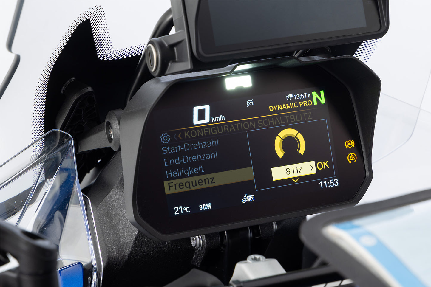 Wunderlich Glare shield for Cockpit TFT 6.5 inch - Connectivity Display - black image 1