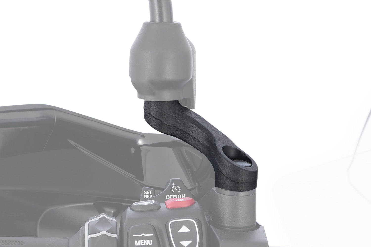 Wunderlich Mirror Adapter up + wide - Set - black