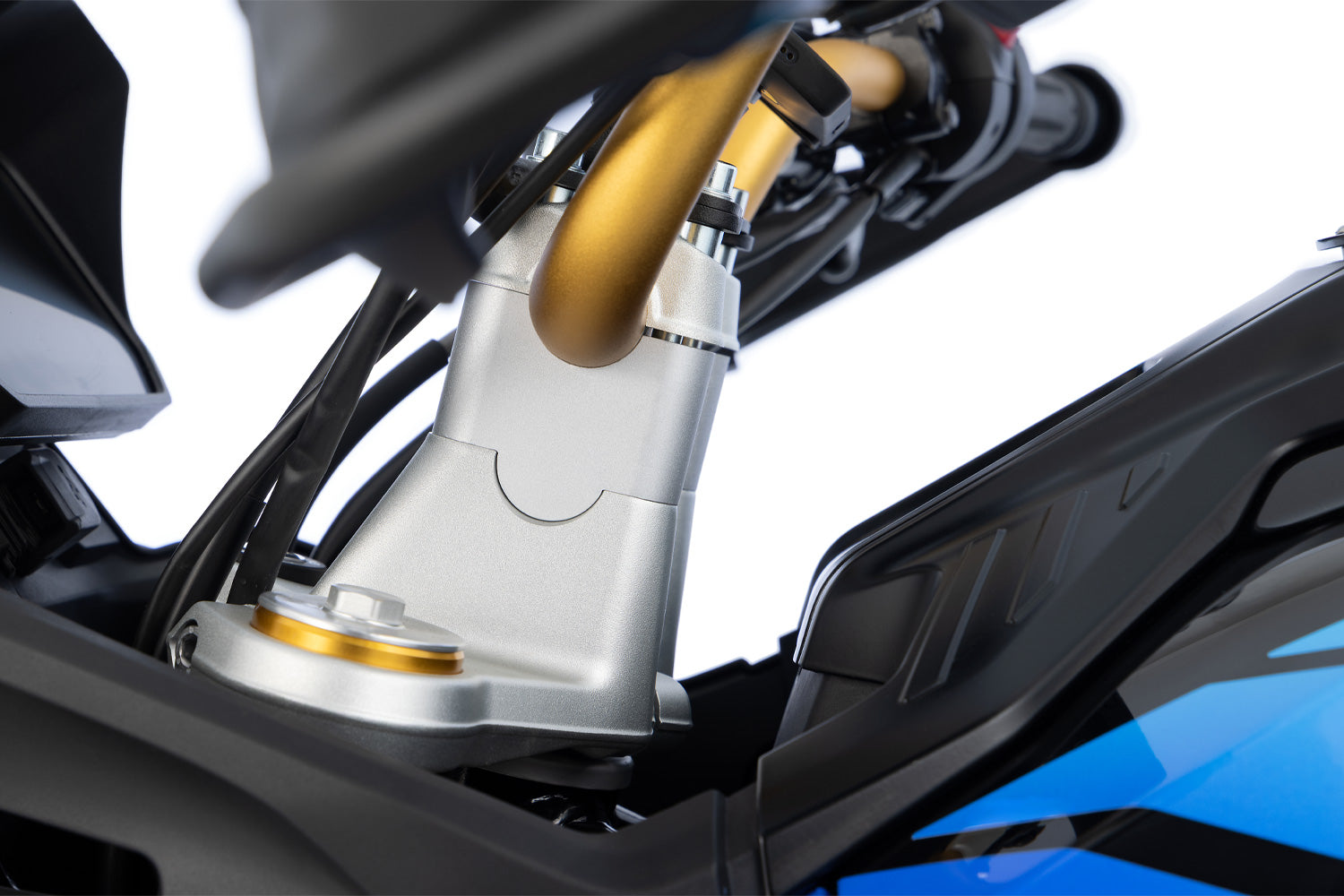 Wunderlich handlebar riser ERGO PRO F 450 GS - 40mm - silver