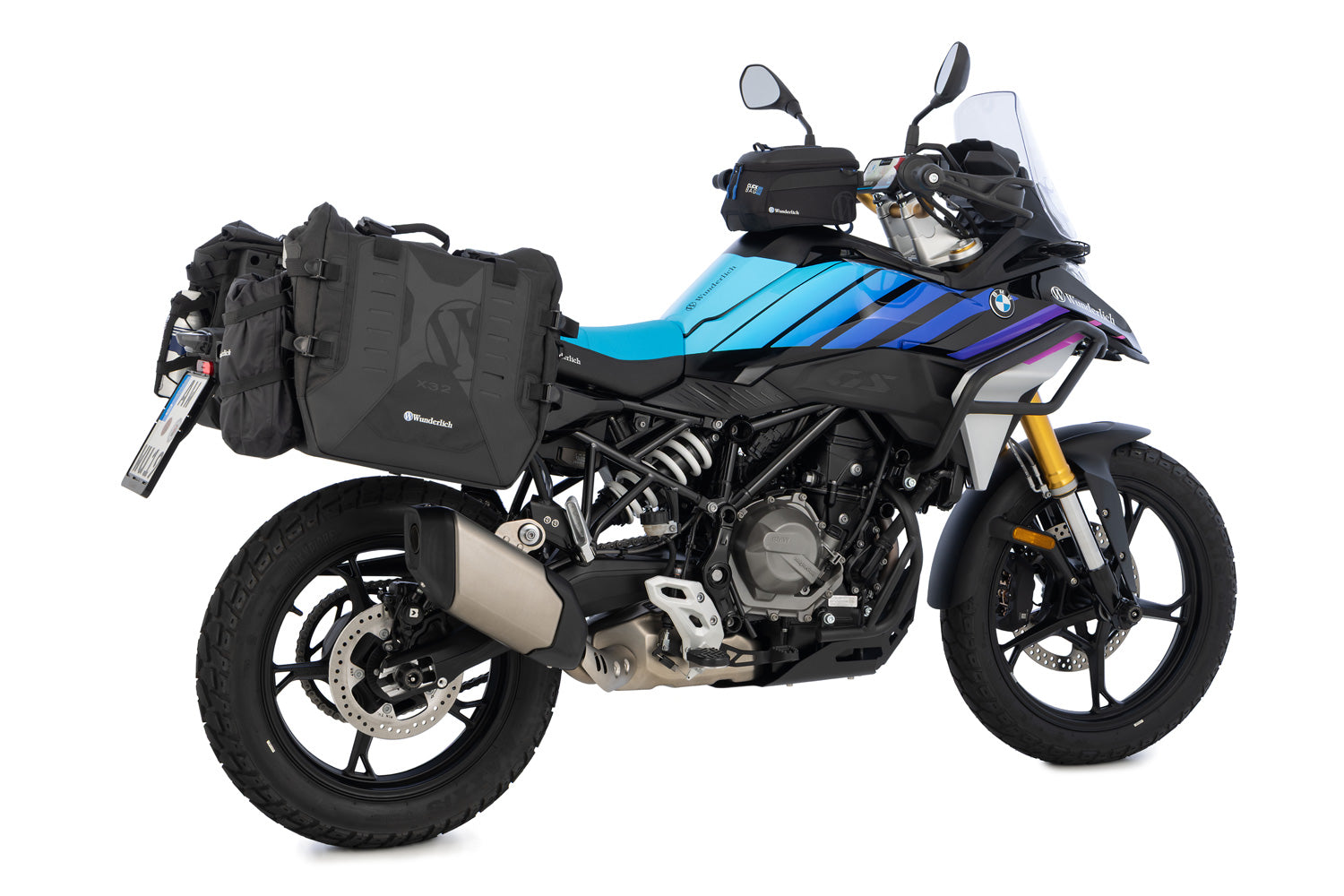 Wunderlich handlebar riser ERGO PRO F 450 GS - 40mm - silver