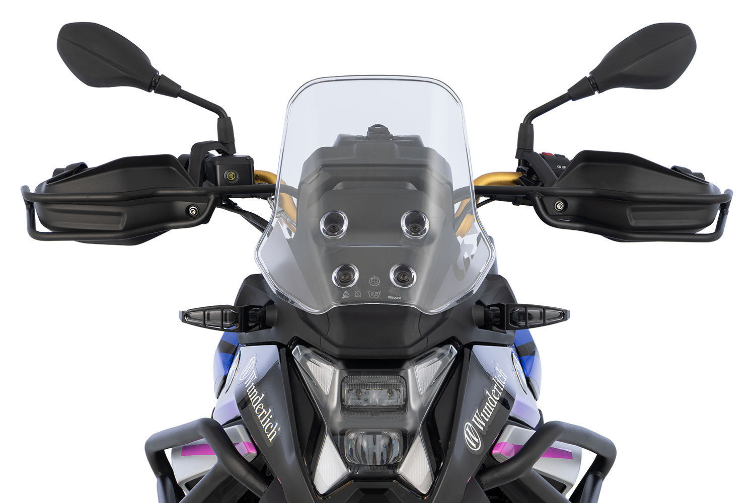 Wunderlich handlebar guard braces F 450 GS - black
