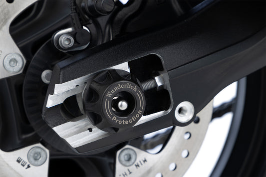 Wunderlich axle protection pads DOUBLESHOCK F 450 GS - rear - black